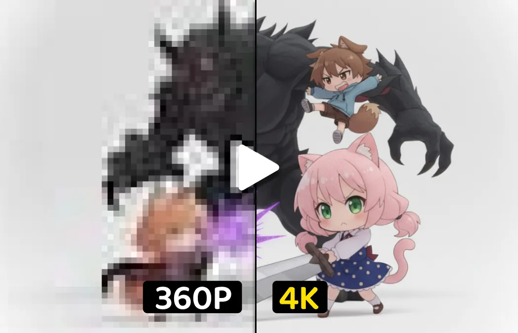 Mejora de la resolución de vídeos