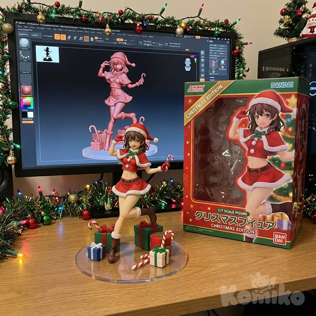 Уютная рождественская фигурка