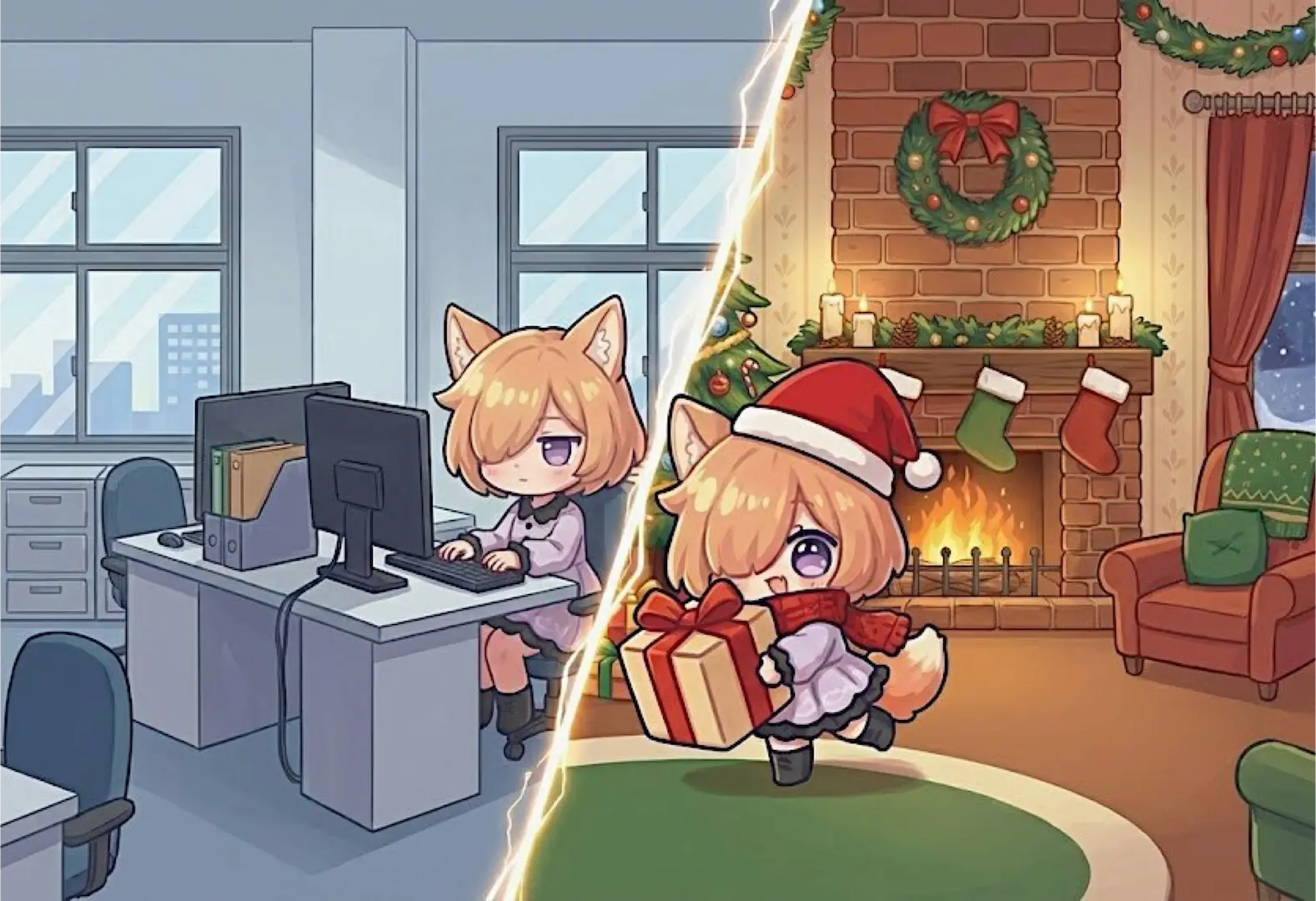 Рождественский контраст